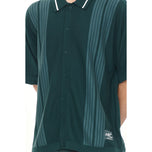 Kemeja Golf Huffer Knit Button Down - Golf Hijau