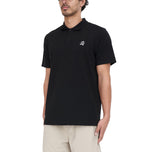 Huffer Tech Classic Golf Polo Shirt - Black