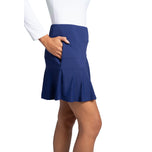 IBKUL Women's Flounce 16.5" Golf Skort - Navy