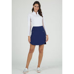 IBKUL Women's Straight 17.5" Golf Skort - Navy