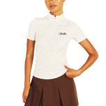 Malbon 여성용 이사벨라 모크넥 골프 셔츠 - 캔버스