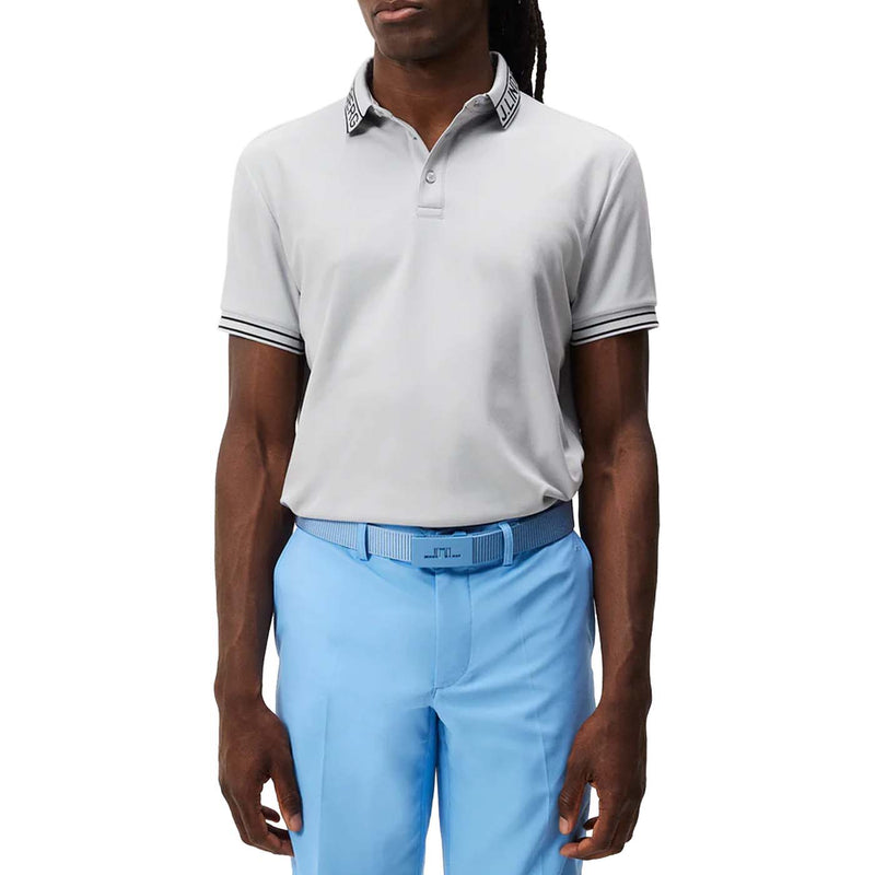 J.Lindeberg Austin Regular Fit Golf Polo Shirt - Grey Melange