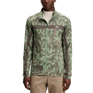 J.Lindeberg Bridger Tour Print Golf Midlayer - Tour 26 Tonal Green