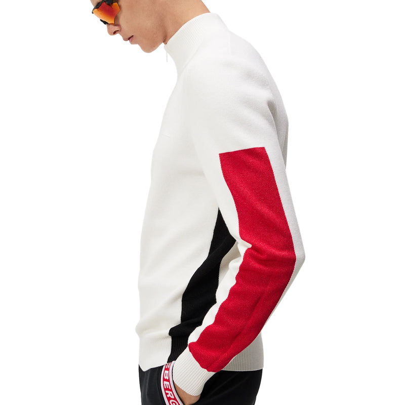 J.Lindeberg Clide Knitted Golf Sweater - White