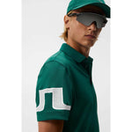 J.Lindeberg Heath Regular Fit Golf Polo Shirt - Rain Forest