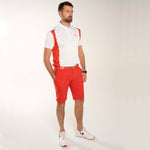 J.Lindeberg Freddy Regular Fit Golf Polo Shirt - Fiery Red
