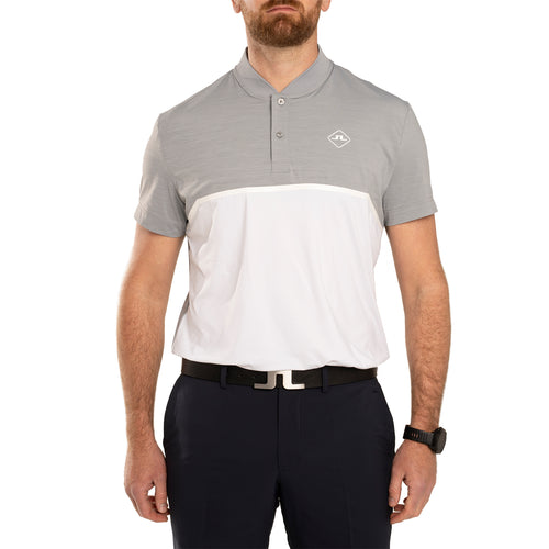 J.Lindeberg Timothy Regular Fit Golf Polo Shirt - Grey Melange
