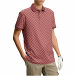 Kaos Polo Golf Cetak J.Lindeberg Tour Tech - Bridge Stack Apple Butter