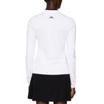 J.Lindeberg Wanita Anna Knitted Zip Golf Sweater - Putih