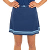 J.Lindeberg Women's Frida Stripe Knitted Golf Skirt - Estate Blue