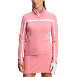 J.Lindeberg Dam Janice Full Zip Golf Mellanlager - Flamingoplym