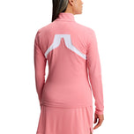 J.Lindeberg Dam Janice Full Zip Golf Mellanlager - Flamingoplym