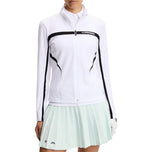 Lapisan Tengah Golf Full Zip Janice Wanita J.Lindeberg - Putih