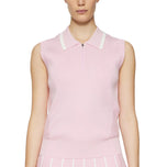 J.LINDEBERG Wanita Ramona Lengan Rnitted Golf Polo Shirt - Nosegrey