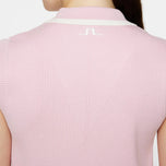 J.LINDEBERG Wanita Ramona Lengan Rnitted Golf Polo Shirt - Nosegrey