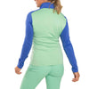 J.Lindeberg Women's Solar Full Zip Golf Mid Layer - Dazzling Blue