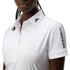 J.Lindeberg Women's Tour Tech Golf Polo Shirt - White
