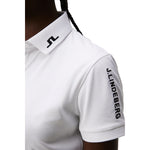 J.Lindeberg Women's Tour Tech Golf Polo Shirt - White