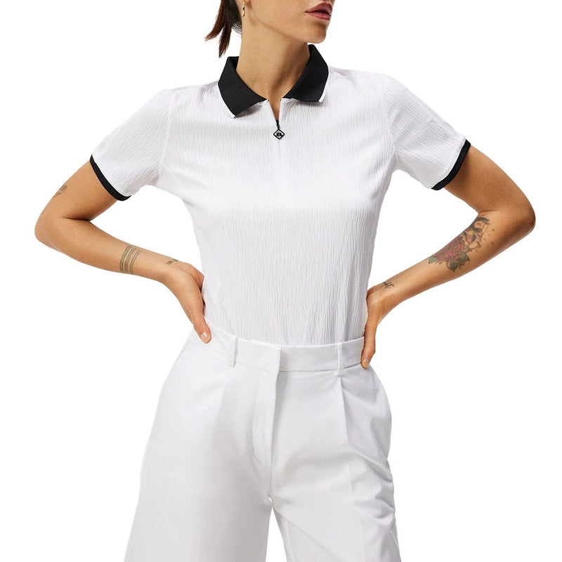 J.Lindeberg Women's Izara Golf Polo Shirt - White