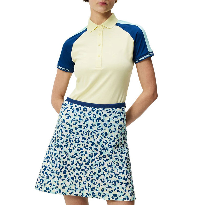 J.Lindeberg Women's Perinne Golf Polo Shirt - Wax Yellow