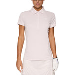 J.Lindeberg Wanita Jessa Golf Polo Shirt - Grey Lilac