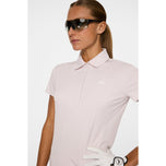 J.Lindeberg Wanita Jessa Golf Polo Shirt - Grey Lilac