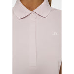 J.Lindeberg Wanita Jessa Golf Polo Shirt - Grey Lilac