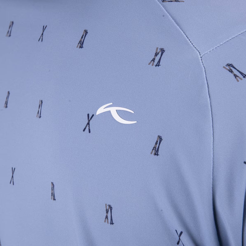KJUS Golfer Golf Polo Shirt - Santorini/Atlanta Blue