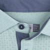 KJUS Savin Structure Golf Polo Shirt - Mineral/Steel Blue