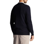 Lyle & Scott Golf Merino Blend V Neck Pullover -Navy