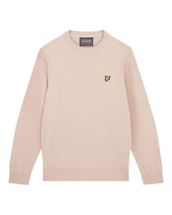 Lyle & Scott Guernsey Golf Crew - Pink Taupe