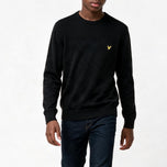 Lyle & Scott Golf 1874 Crew Neck Pullover -Jet Black