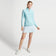 Peter Millar Wanita Geo Raglan-Sleeve Perth Golf Mid-Layer-Blue Spruce