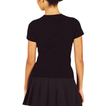 Malbon 女式 Lisette 针织高尔夫衬衫 - 黑色