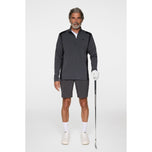 J.Lindeberg Lukas Quarter Zip Golf Mid -Layer - Asphalt