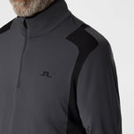 J.Lindeberg Lukas Quarter Zip Golf Mid -Layer - Asphalt