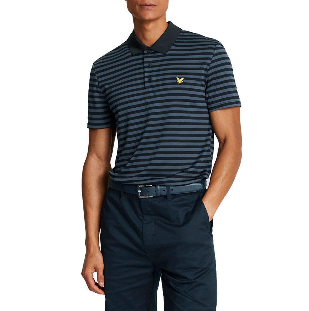 Lyle & Scott x Golfickers Rugby Shirt - Black/Grey - LP1550G