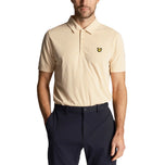 Lyle & Scott 모노그램 Jacquard Golf Polo Shirt -Sand Dune