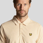 Lyle & Scott 모노그램 Jacquard Golf Polo Shirt -Sand Dune