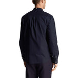 Lyle & Scott 일반 맞춤 경량 옥스포드 셔츠 - 다크 해군