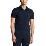 Lyle & Scott Contrast Packet Golf Polo Shirt - Dark Navy/Albatross