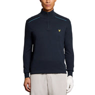 Lyle & Scott Golf Tipped Quarter Zip Jumper -Dark Navy