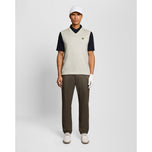 Lyle & Scott Golf v Neck Light Weight Vest- 클라우드