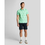 Lyle & Scott Micro Club 인쇄 골프 폴로 셔츠 - 해안선