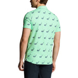 Lyle & Scott Micro Club 인쇄 골프 폴로 셔츠 - 해안선