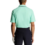 Kemeja Polo Golf Lyle & Scott Shank Button - Berwarna Aqua/Angkatan Laut Gelap