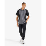 Malbon Performance Pique Golf Polo Shirt - Light Black/Black