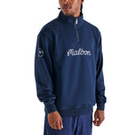 Kaus Golf Malbon Collegiate 1/4 Zip - Biru Laut