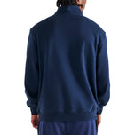 Kaus Golf Malbon Collegiate 1/4 Zip - Biru Laut