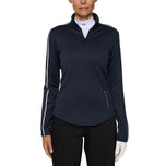 J.Lindeberg Nefe Quarter Zip Golf Mid Layer - JL Navy